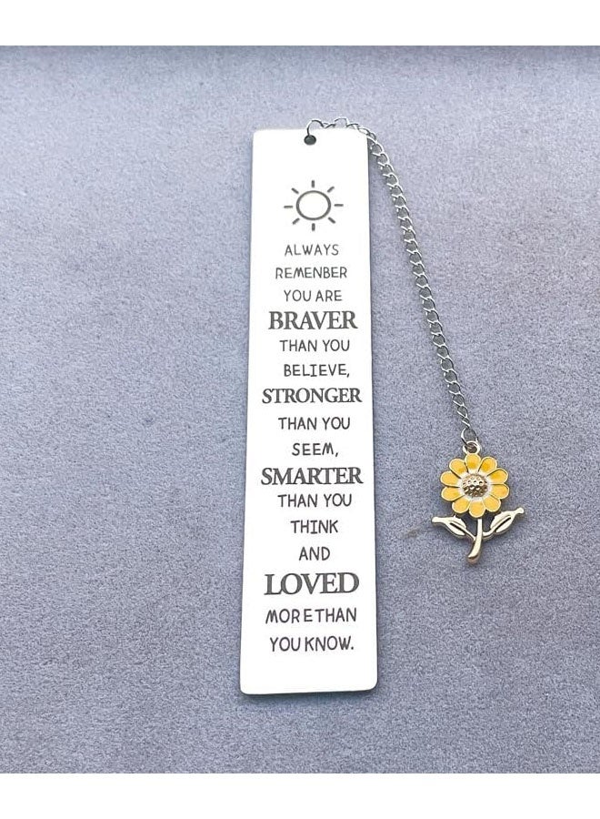 Inspirational Gifts Bookmarks for Girls Women Always Remember You are Braver Bookmark - Image 4